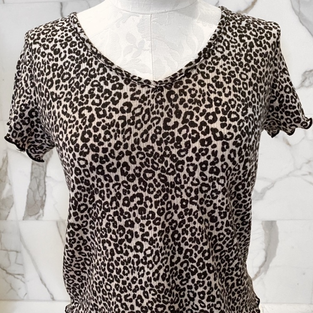 Olivia Rae: Cheetah B&W Tee​​